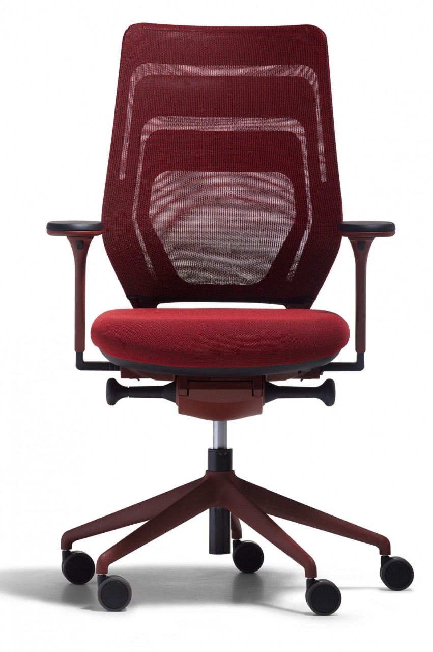 fm Asiento rot ergonomischer Netz-Burostuhl, bester Mesh-Chair unter 600EU